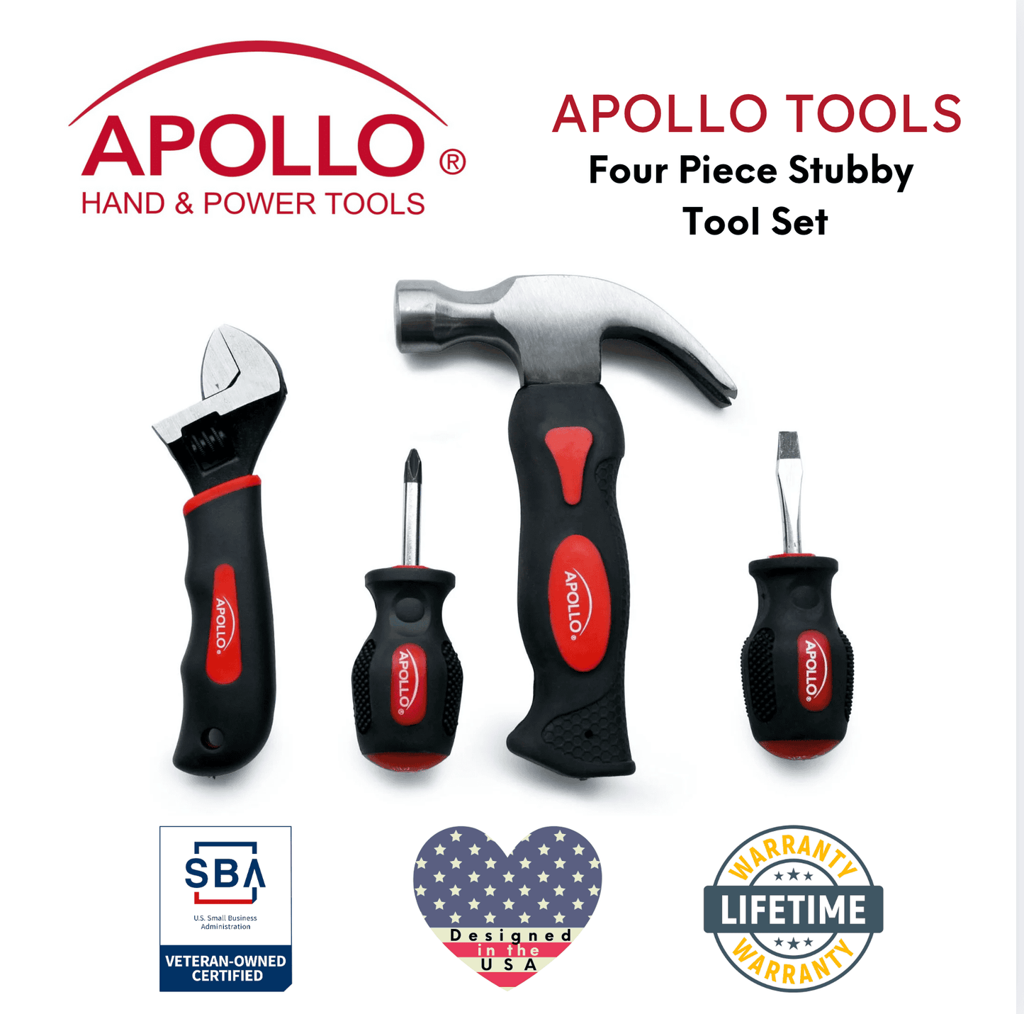 Four Piece Stubby Tool Set - DT0240