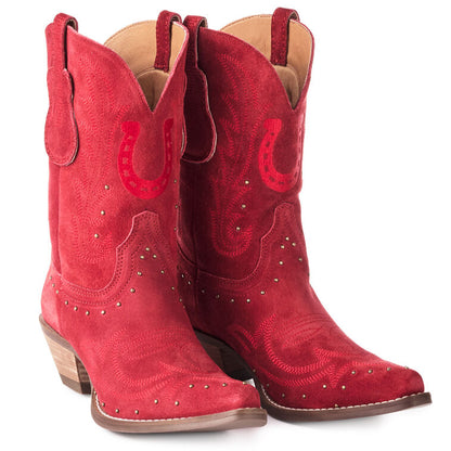 Hallmark x Opry® Merlot Suede Women's Cowboy Boots by Dingo Size 10