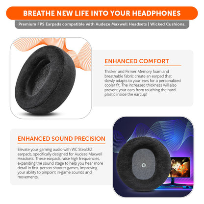 Audeze Maxwell Xbox & PS5 Earpads - WC StealthZ Maxwell