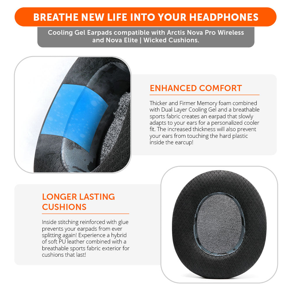 Arctis Nova Pro Wireless & Nova Elite Earpads - WC FreeZe Cooling Gel