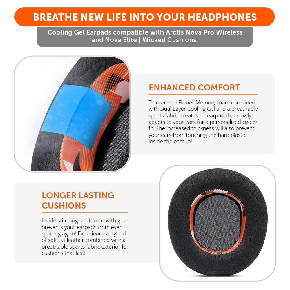 Arctis Nova Pro Wireless & Nova Elite Earpads - WC FreeZe Cooling Gel