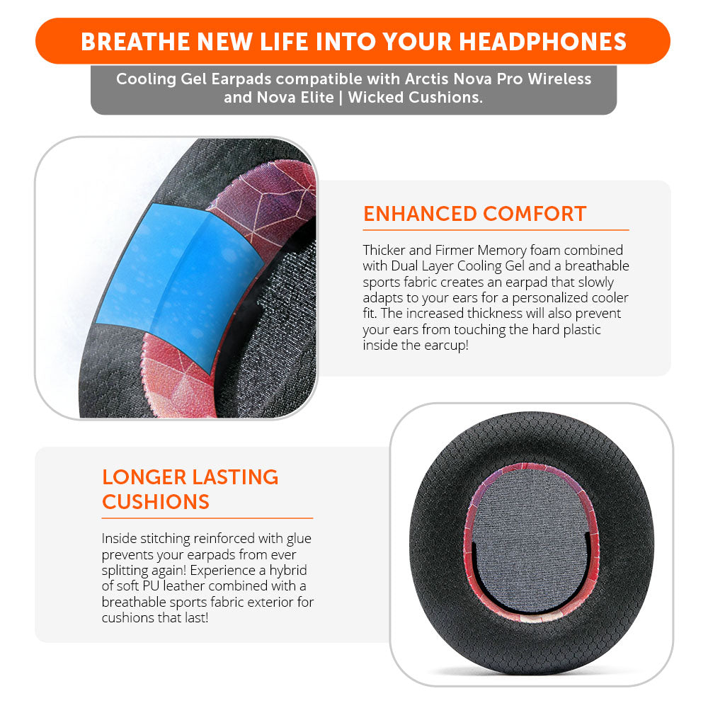 Arctis Nova Pro Wireless & Nova Elite Earpads - WC FreeZe Cooling Gel