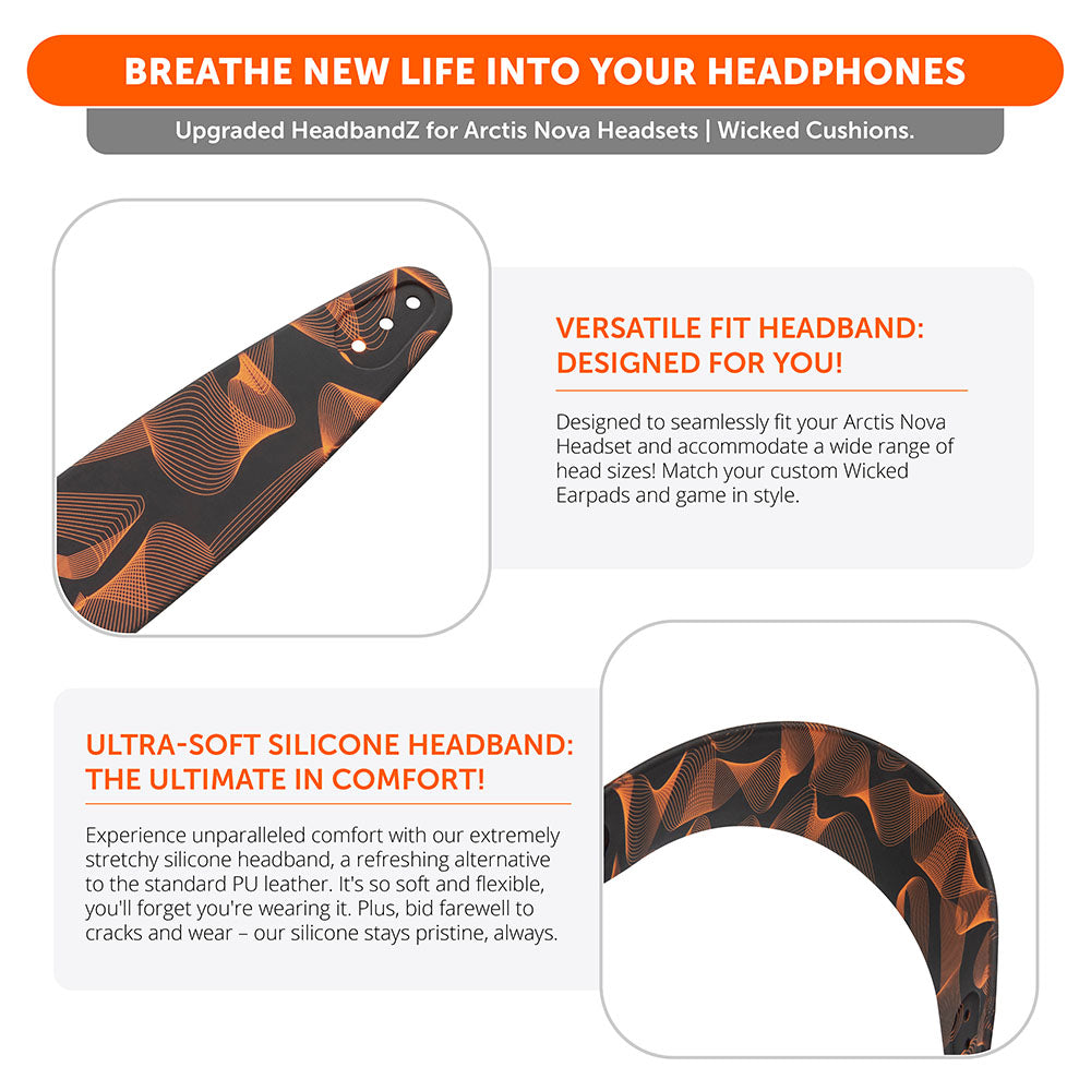 WC Silicone HeadbandZ for Arctis Nova Headsets
