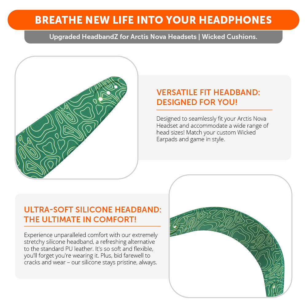 WC Silicone HeadbandZ for Arctis Nova Headsets