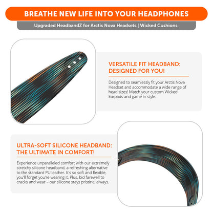 WC Silicone HeadbandZ for Arctis Nova Headsets