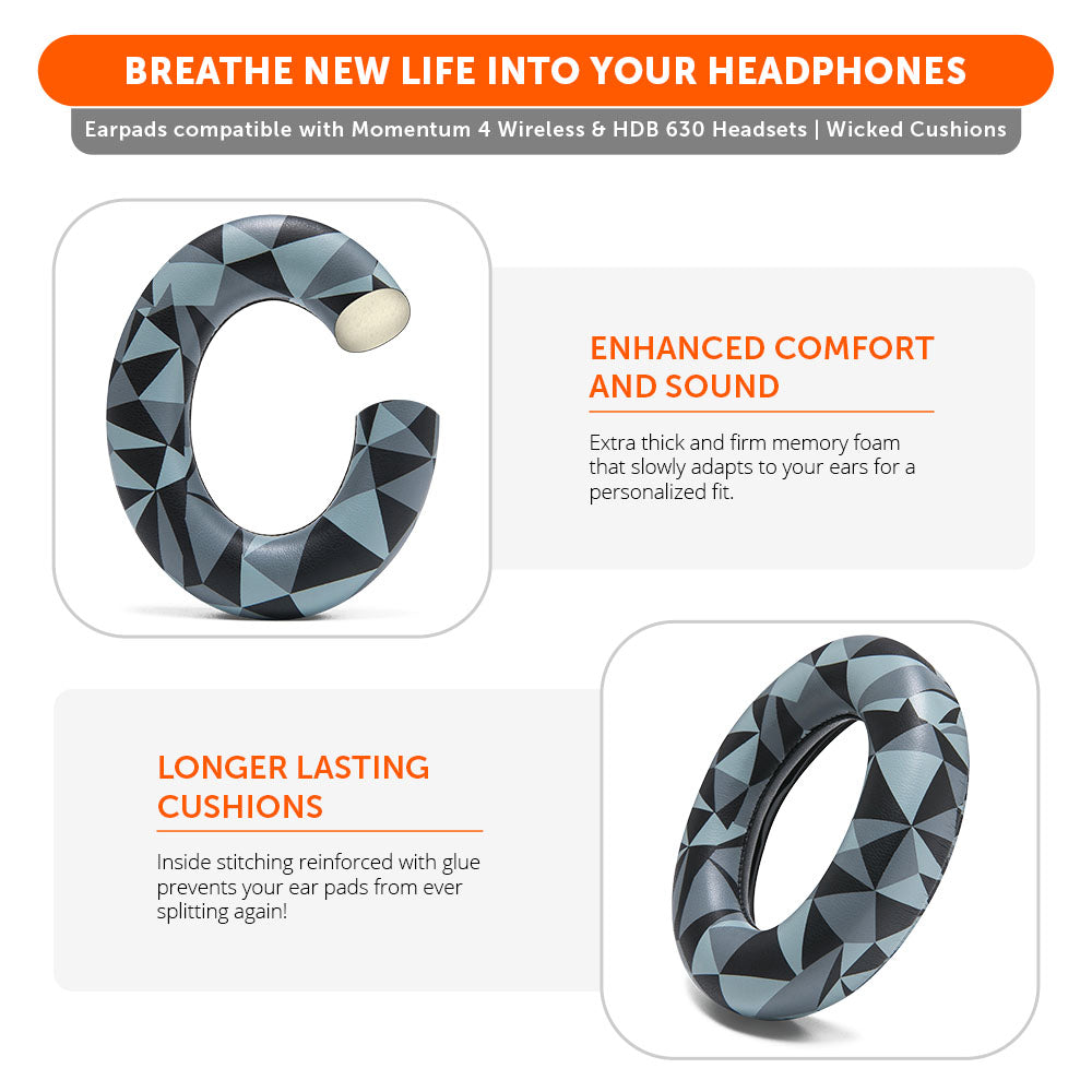 Sennheiser Momentum 4 & HDB 630 Earpads - WC PadZ Momentum 4 & HDB 630