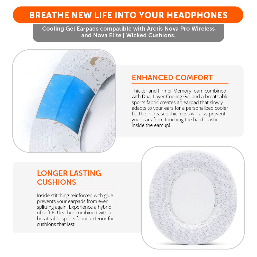 Arctis Nova Pro Wireless & Nova Elite Earpads - WC FreeZe Cooling Gel