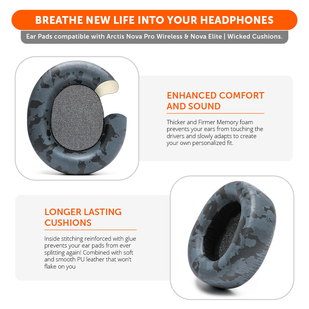Arctis Nova Pro Wireless & Nova Elite Earpads - WC PadZ Nova Pro Wireless