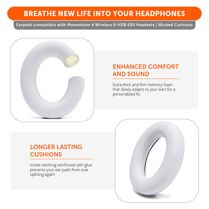 Sennheiser Momentum 4 & HDB 630 Earpads - WC PadZ Momentum 4 & HDB 630