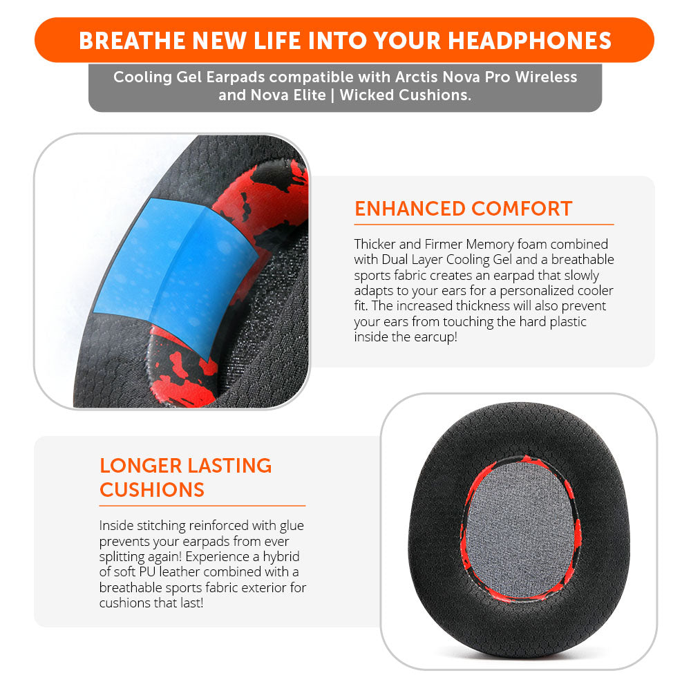 Arctis Nova Pro Wireless & Nova Elite Earpads - WC FreeZe Cooling Gel