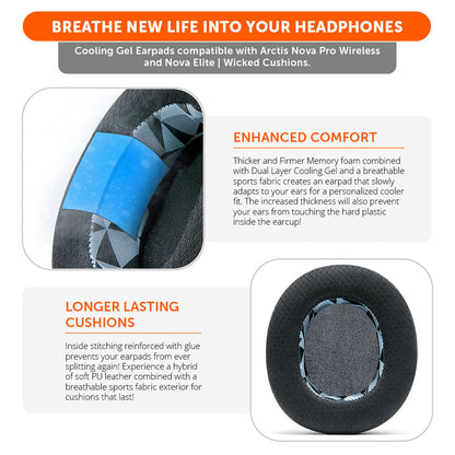 Arctis Nova Pro Wireless & Nova Elite Earpads - WC FreeZe Cooling Gel