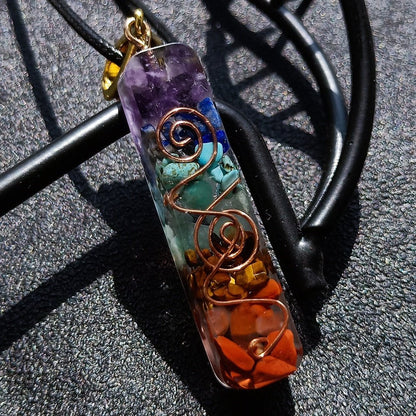 Reiki Healing 7 Chakra Orgone Necklace