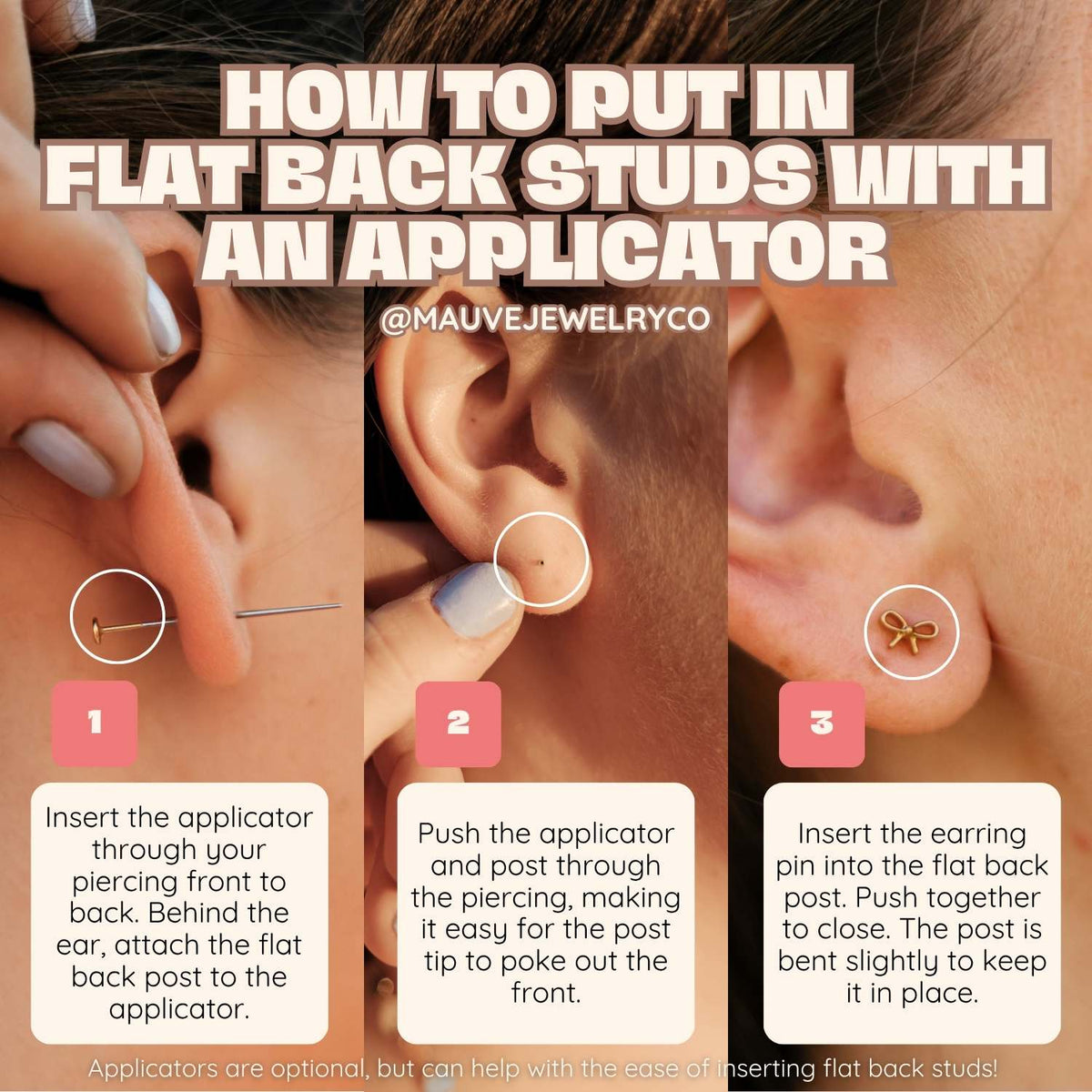 Flower Flat Back Studs