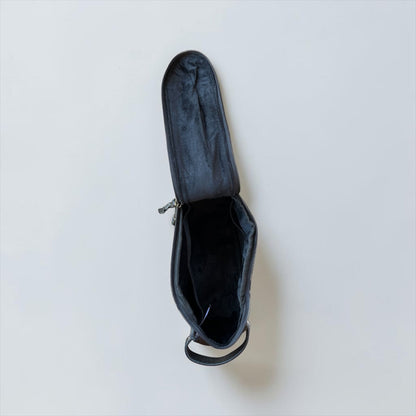 COWHIDE & LEATHER MAKEUP BAG