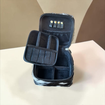 ALL COWHIDE JEWELRY BOX