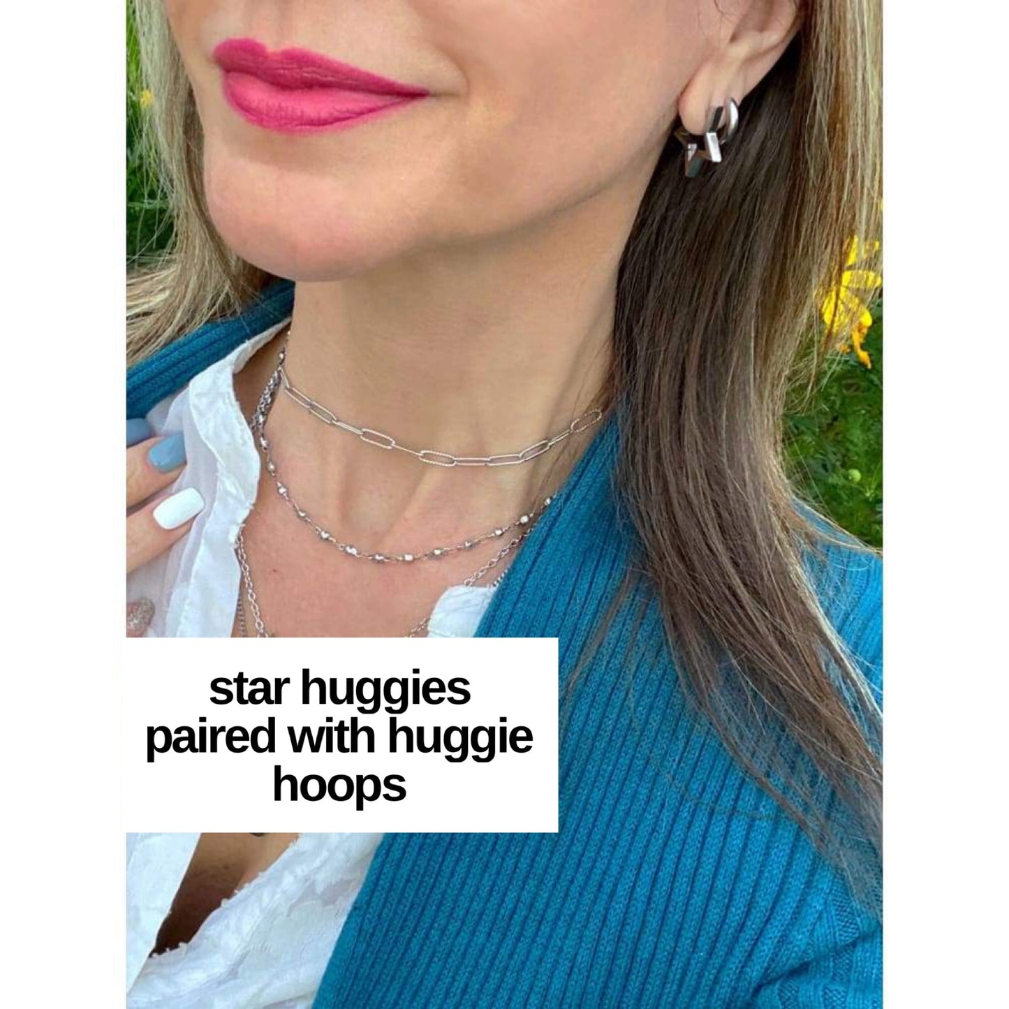 HUGGIE HOOP EARRINGS