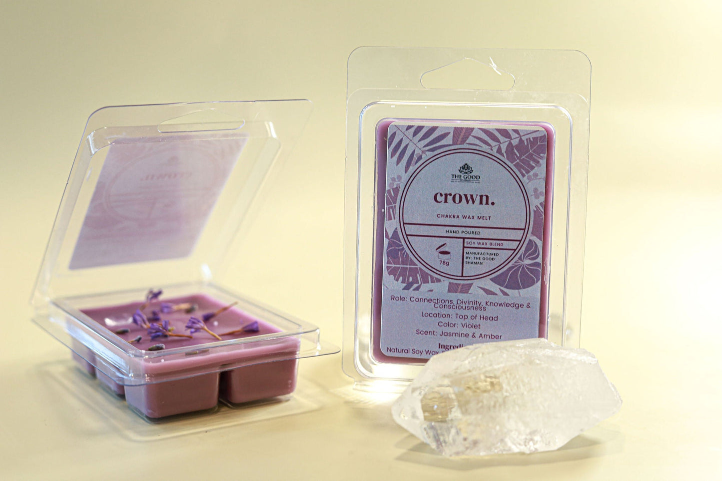 Crown Chakra – Luxe Hand-Poured Natural Soy Wax Melts
