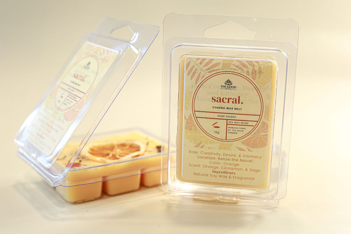 Sacral Chakra – Luxe Hand-Poured Natural Soy Wax Melts