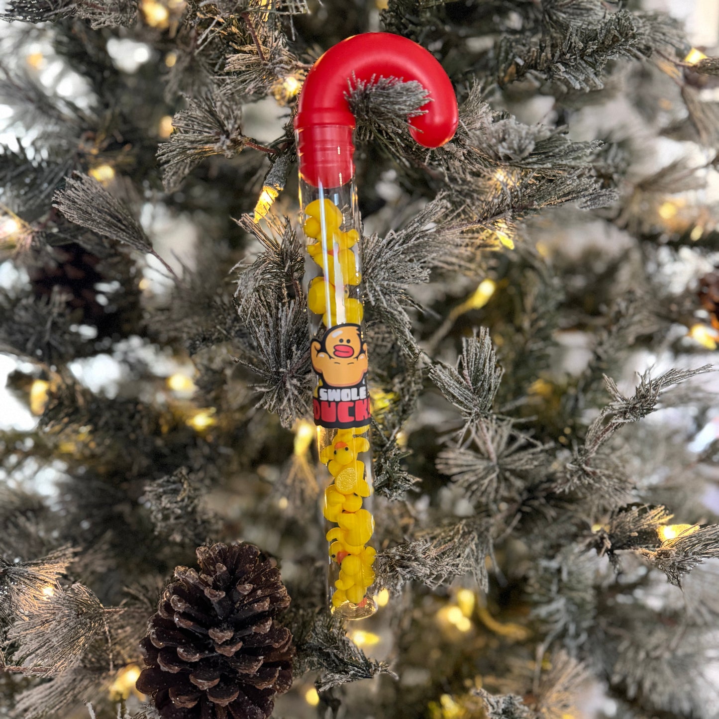 Swole Duck Candy Cane