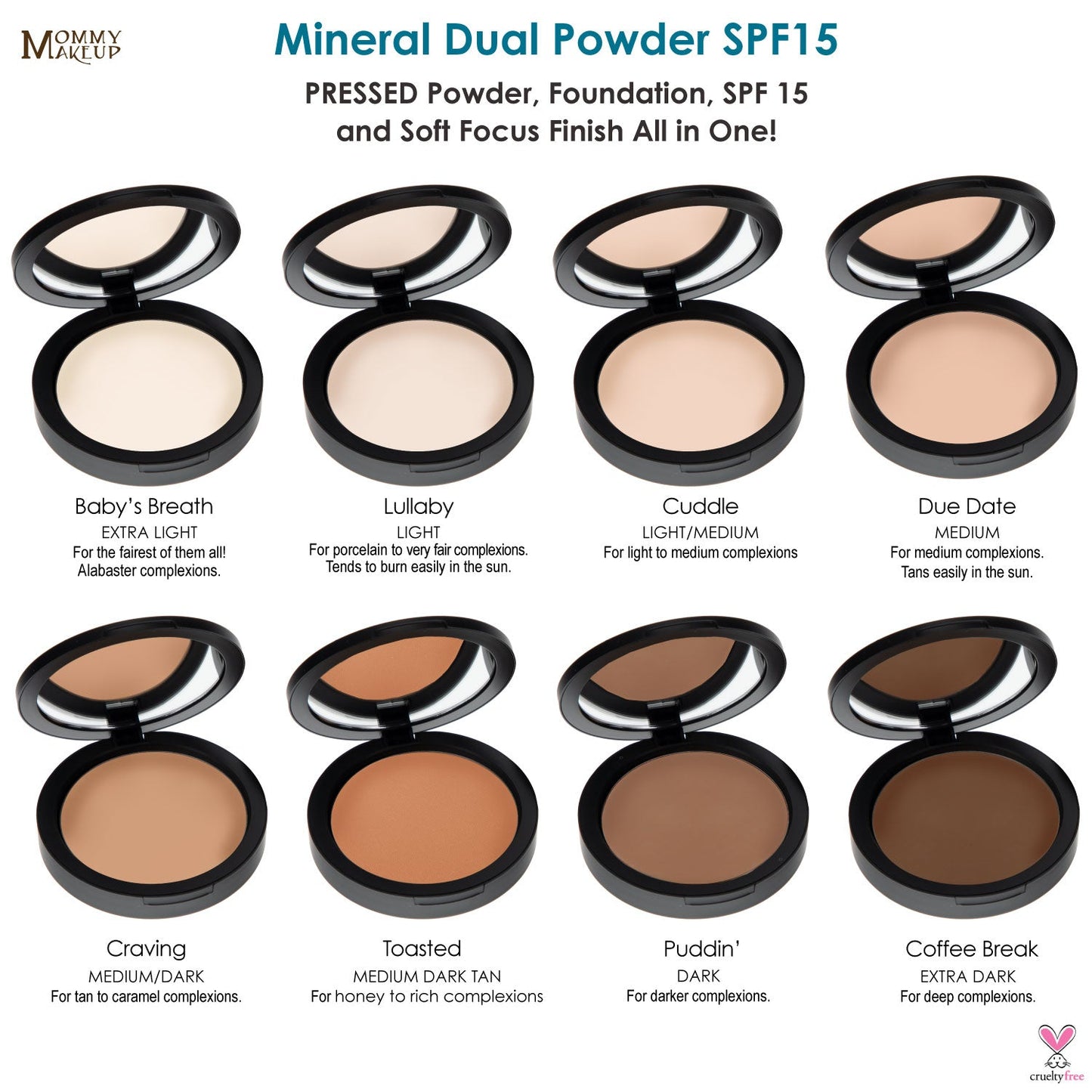 Mineral Dual Powder Foundation SPF15 (0.40 oz.) - PUDDIN' (Dark)