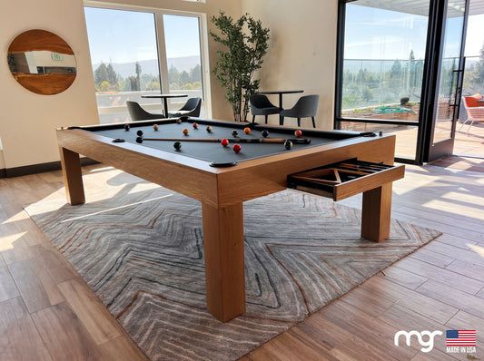 The Modern Pool Table (Rift Oak Natural Finish)