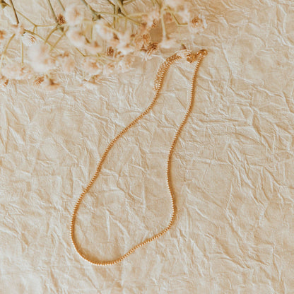 Staci Gold Filled Bead Necklace no