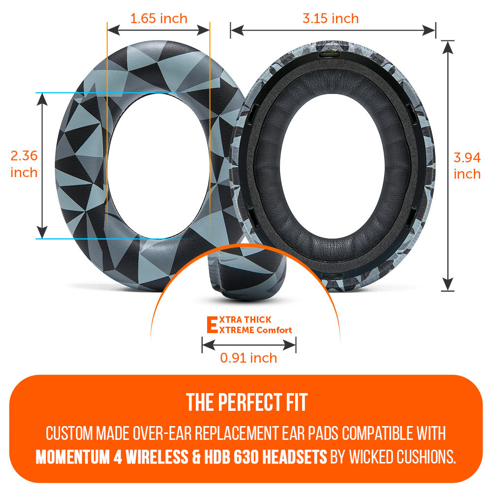Sennheiser Momentum 4 & HDB 630 Earpads - WC PadZ Momentum 4 & HDB 630
