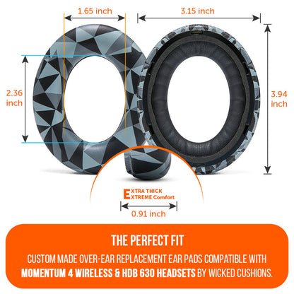 Sennheiser Momentum 4 & HDB 630 Earpads - WC PadZ Momentum 4 & HDB 630