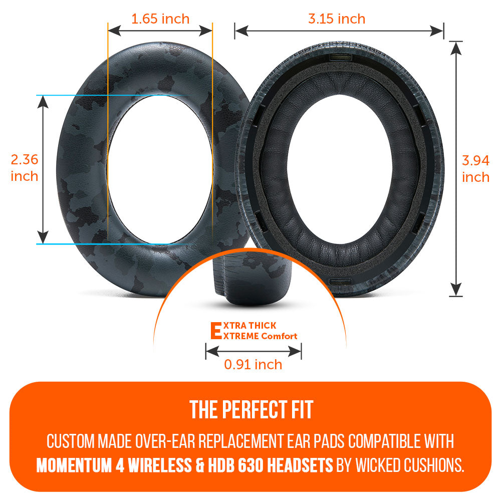 Sennheiser Momentum 4 & HDB 630 Earpads - WC PadZ Momentum 4 & HDB 630