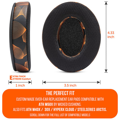 WC FreeZe - Hybrid Cooling Gel Infused Ear Pads for ATH M50X