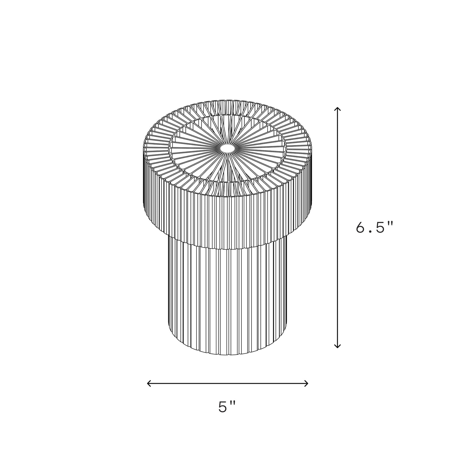 Cordless Mini Drum Lamp