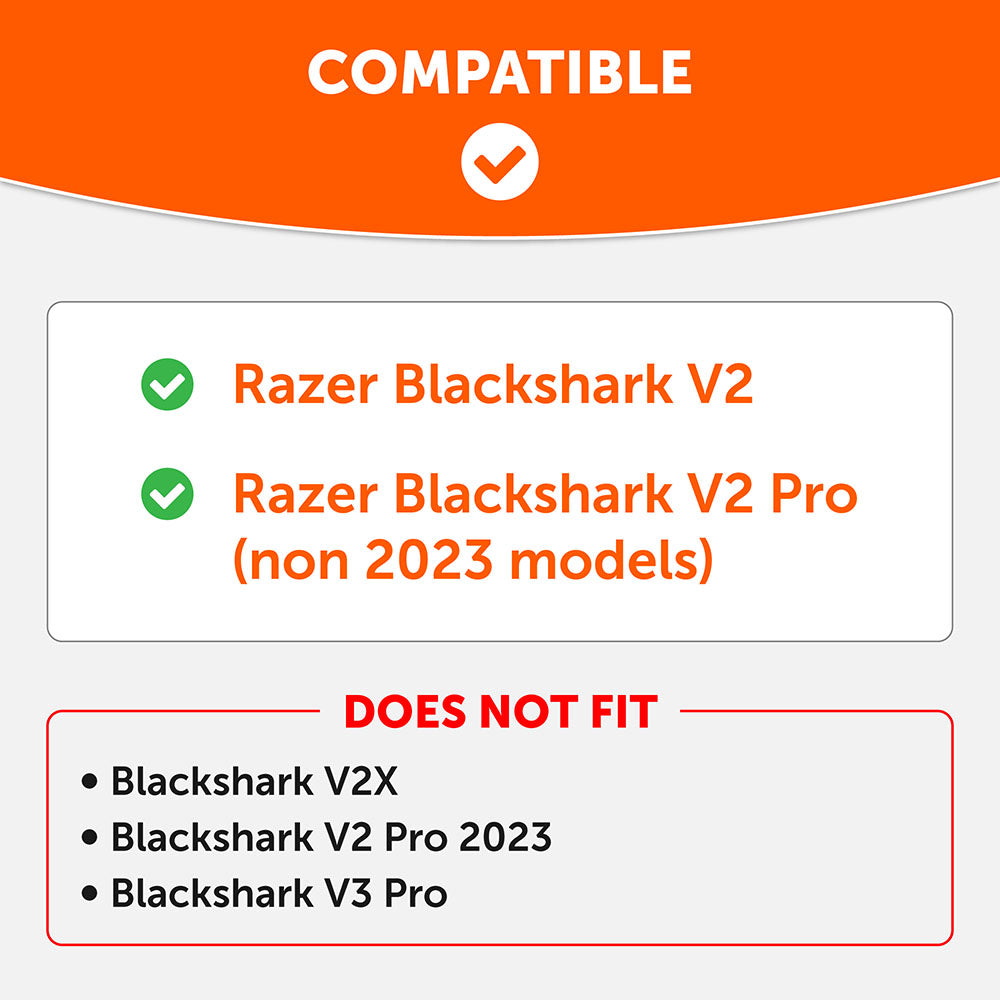 Razer Blackshark V2 Pro Earpads - WC FreeZe Cooling Gel (PRE 2023 model)