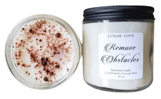 Remove Obstacles Glass Candle