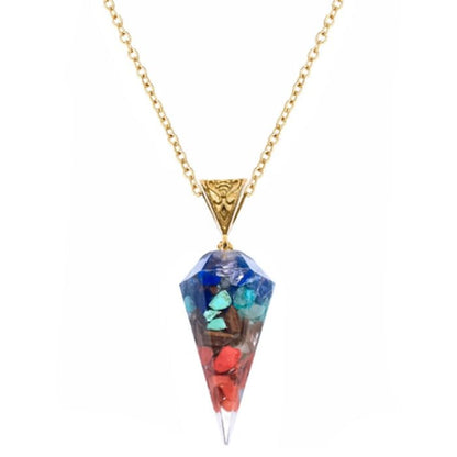 Reiki Healing 7 Chakra Orgone Necklace