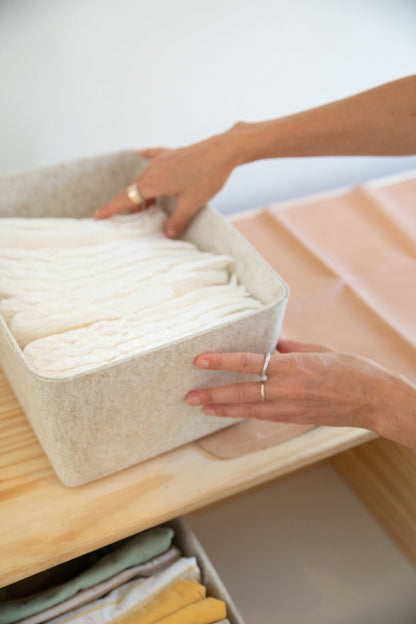 The Sculpted Bin - Wide | Set of 3