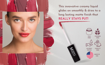 Mary Ann Stay Put Matte Lip Cream | Stunning Kiss-Proof Lipstick
