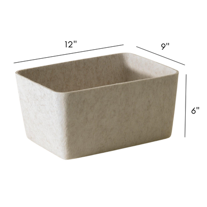 The Sculpted Bin - Wide with Lid