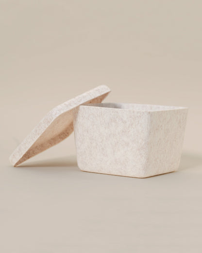 The Sculpted Bin - Petite with Lid
