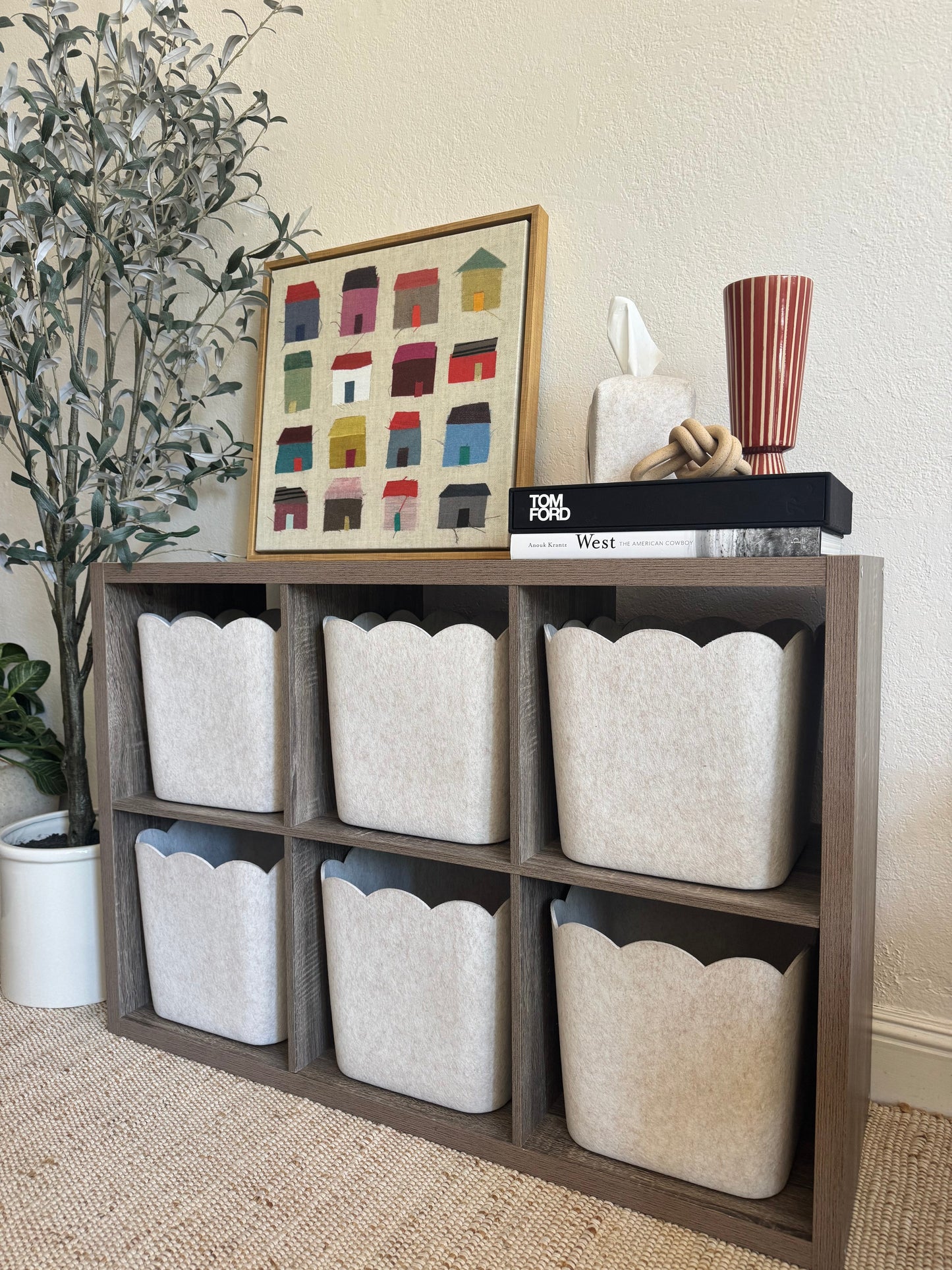 The Scalloped Bin - Original | Set of 3