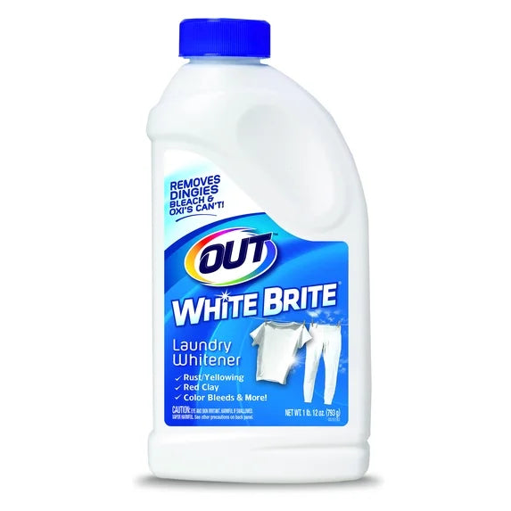 OUT White Brite Laundry Whitener Powder, 1 lb 12 oz, 2 Bottles