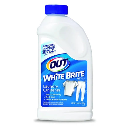 OUT White Brite Laundry Whitener Powder, 1 lb 12 oz, 2 Bottles