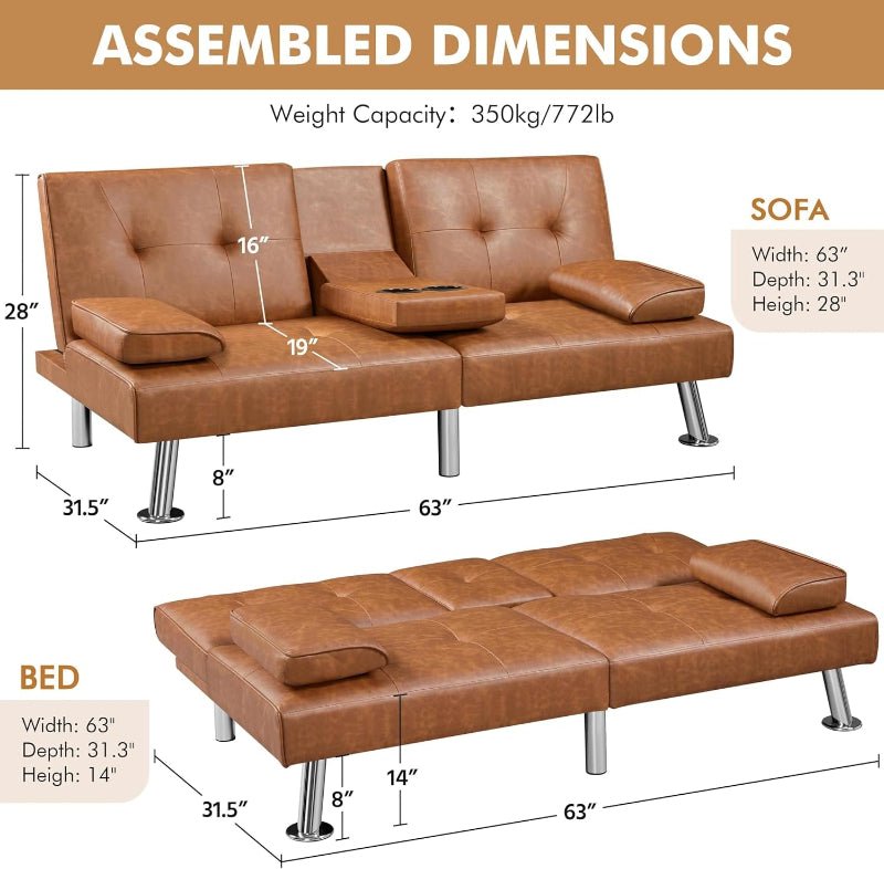 Convertible Sleeper Sofa – Adjustable Couch for Comfort & Versatility