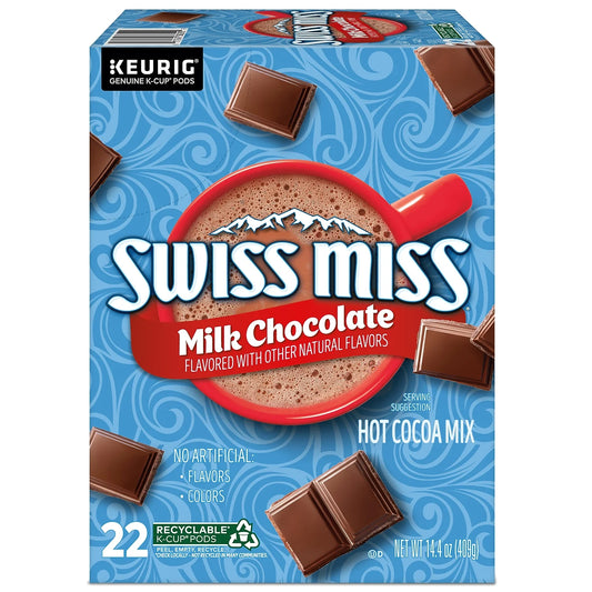 Swiss Miss Milk Chocolate Hot Cocoa Keurig K-Cup Pods 22/Box 1252