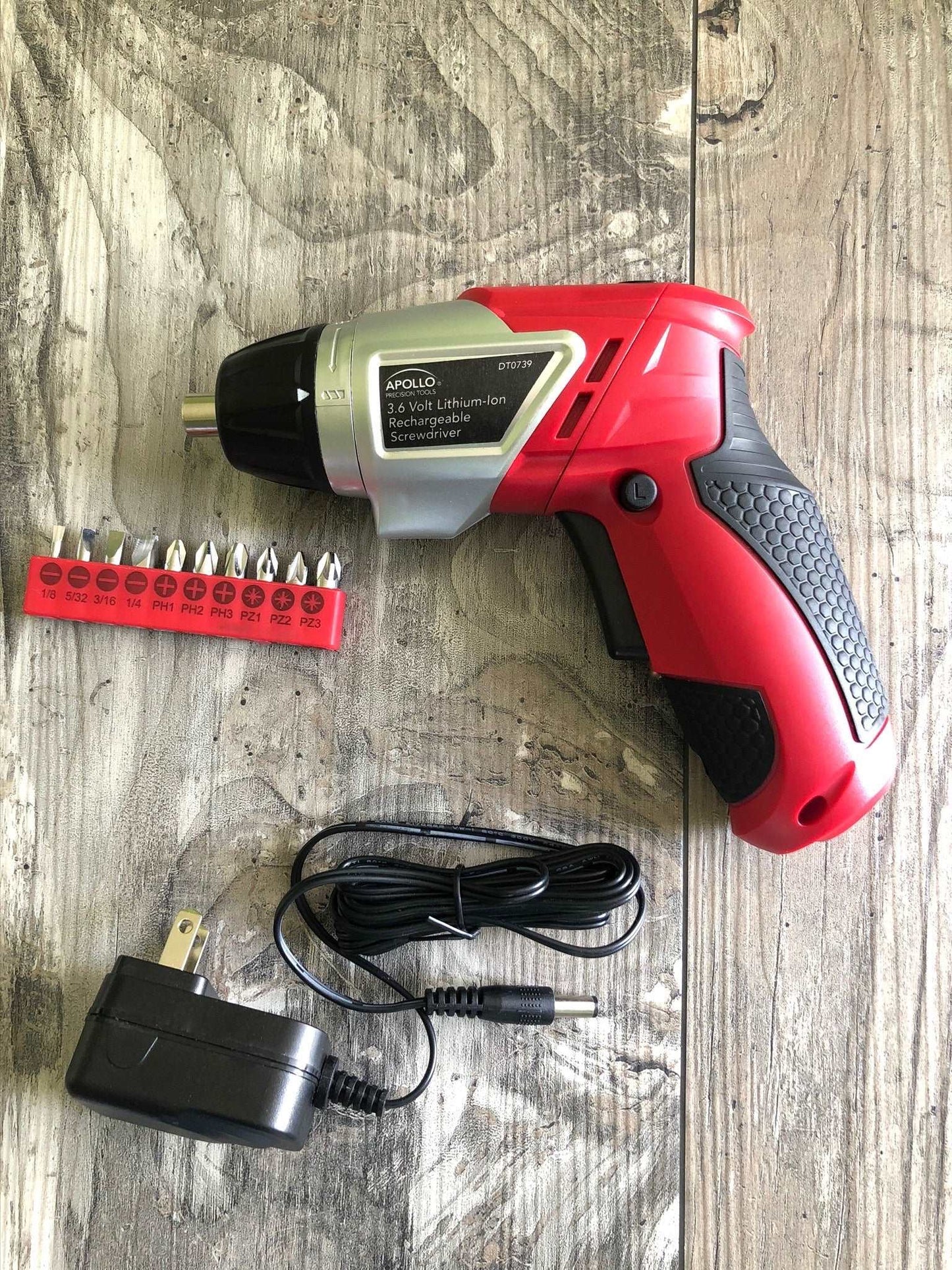 161 Piece Household Tool Kit with Convenient 3.6 Volt Lithium Ion Cordless Screwdriver - DT0739