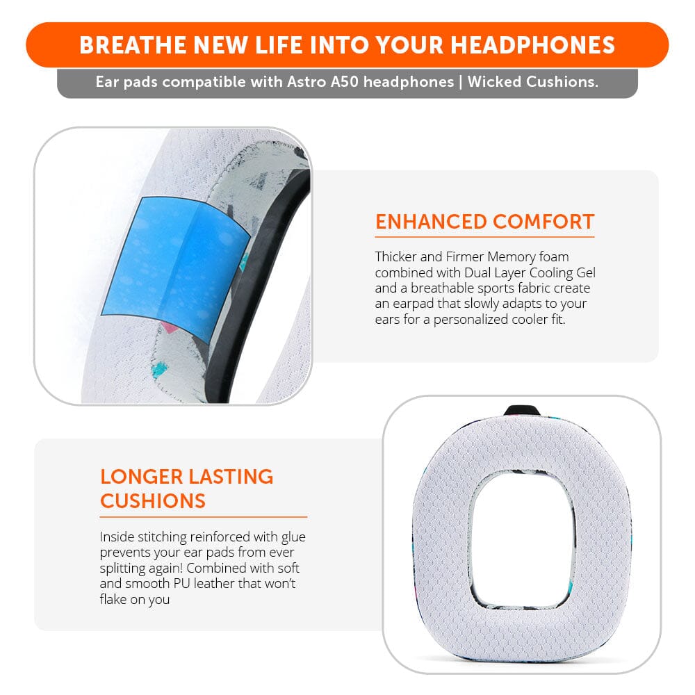 Astro A50 Gen 4, Gen 5 and A50X Earpads - WC FreeZe Cooling Gel