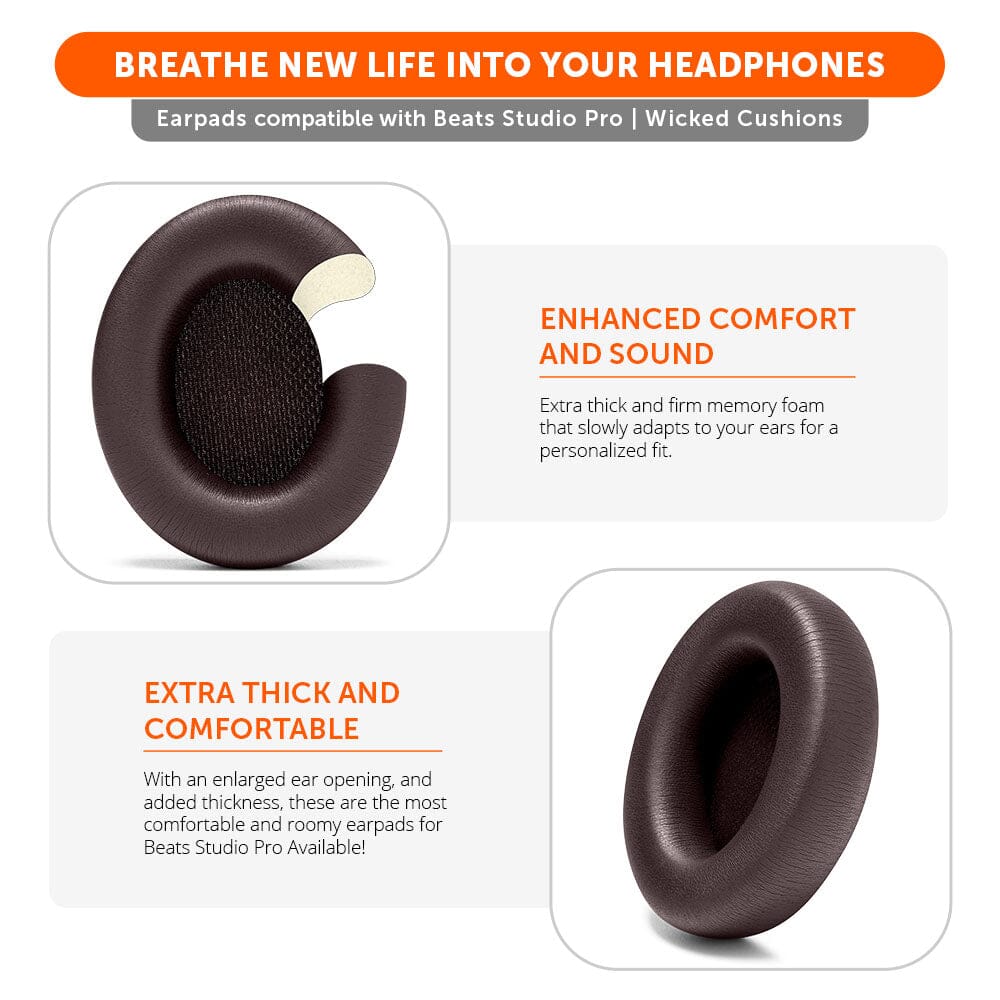 Beats Studio Pro Earpads by Wicked Cushions