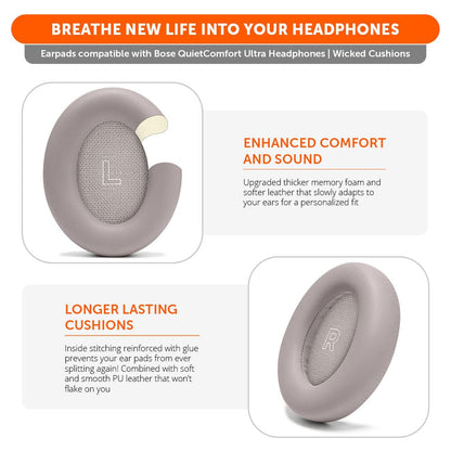 Bose QuietComfort Ultra Gen 1 & Gen 2 Earpads - WC PadZ QC Ultra