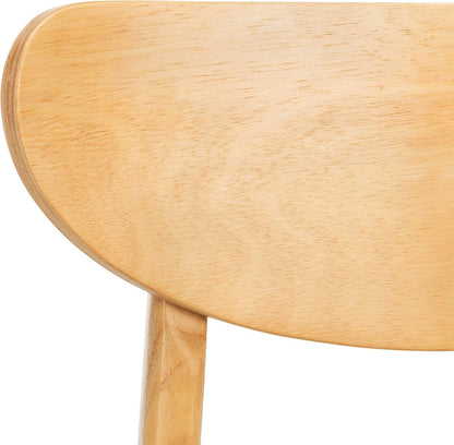 Home Lucca Retro Natural and Grey Cushion Dining Chair, Set of 2