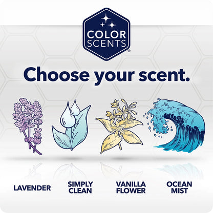 Color Scents Small Trash Bags, 4 Gallon, 200 Bags (Linen Fresh Scent, Drawstring)