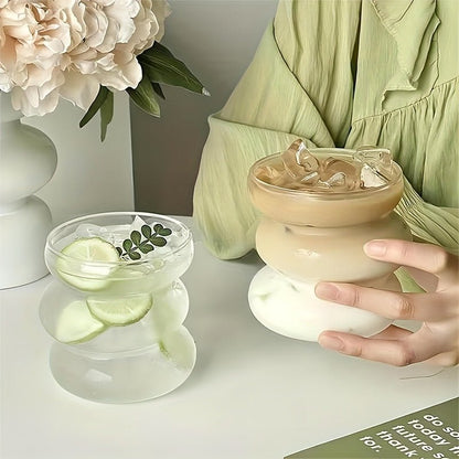 Modern Wavy Glass Cups